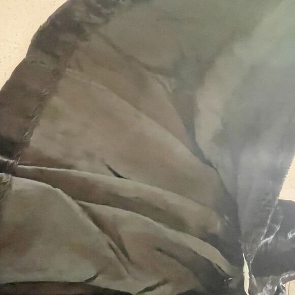 Donna Capozzi Kids 3T Dress Beige Woven Collared Baby Doll Dress Velvet Pinafore - Picture 7 of 14